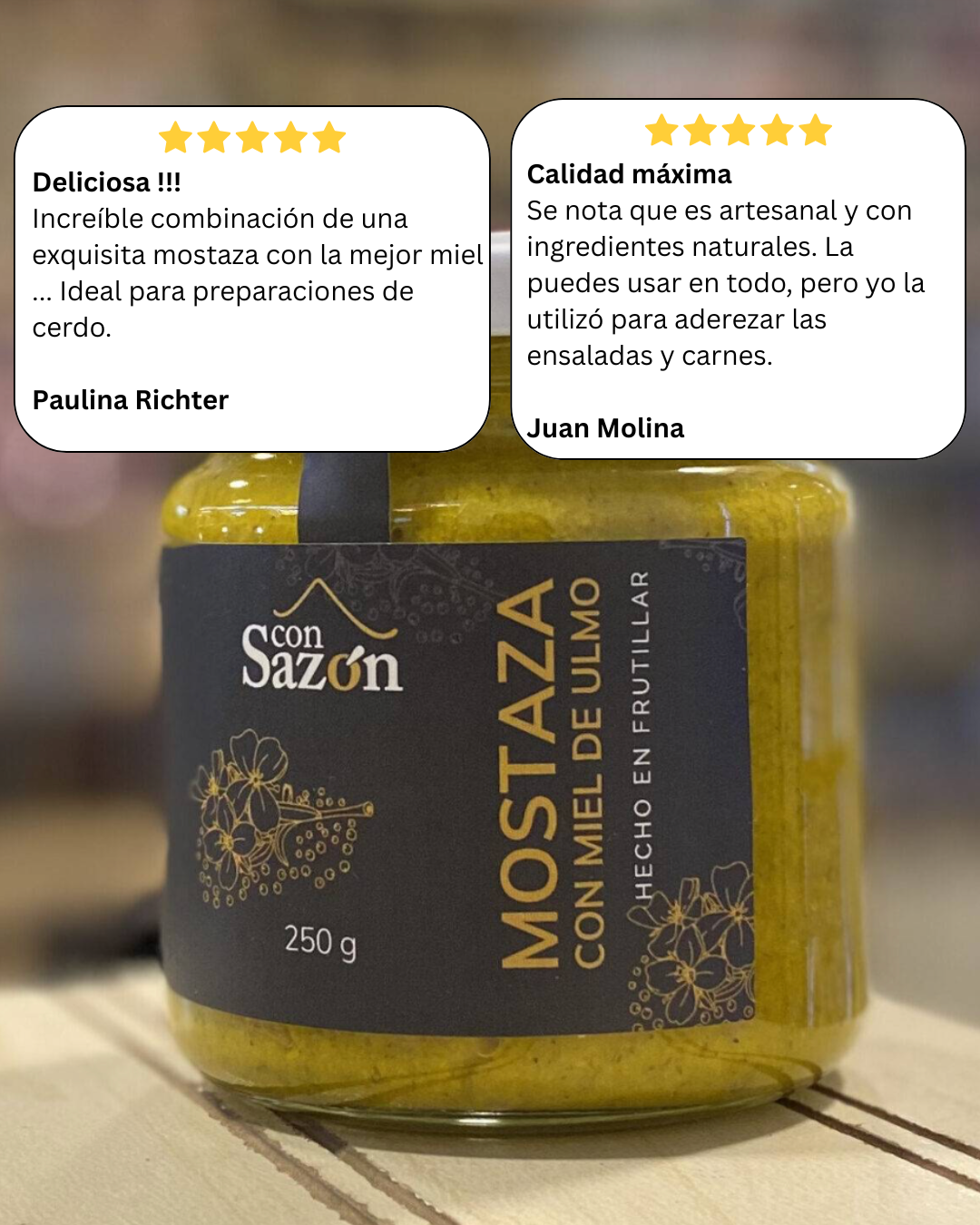 Mostaza con Miel de Ulmo 250g
