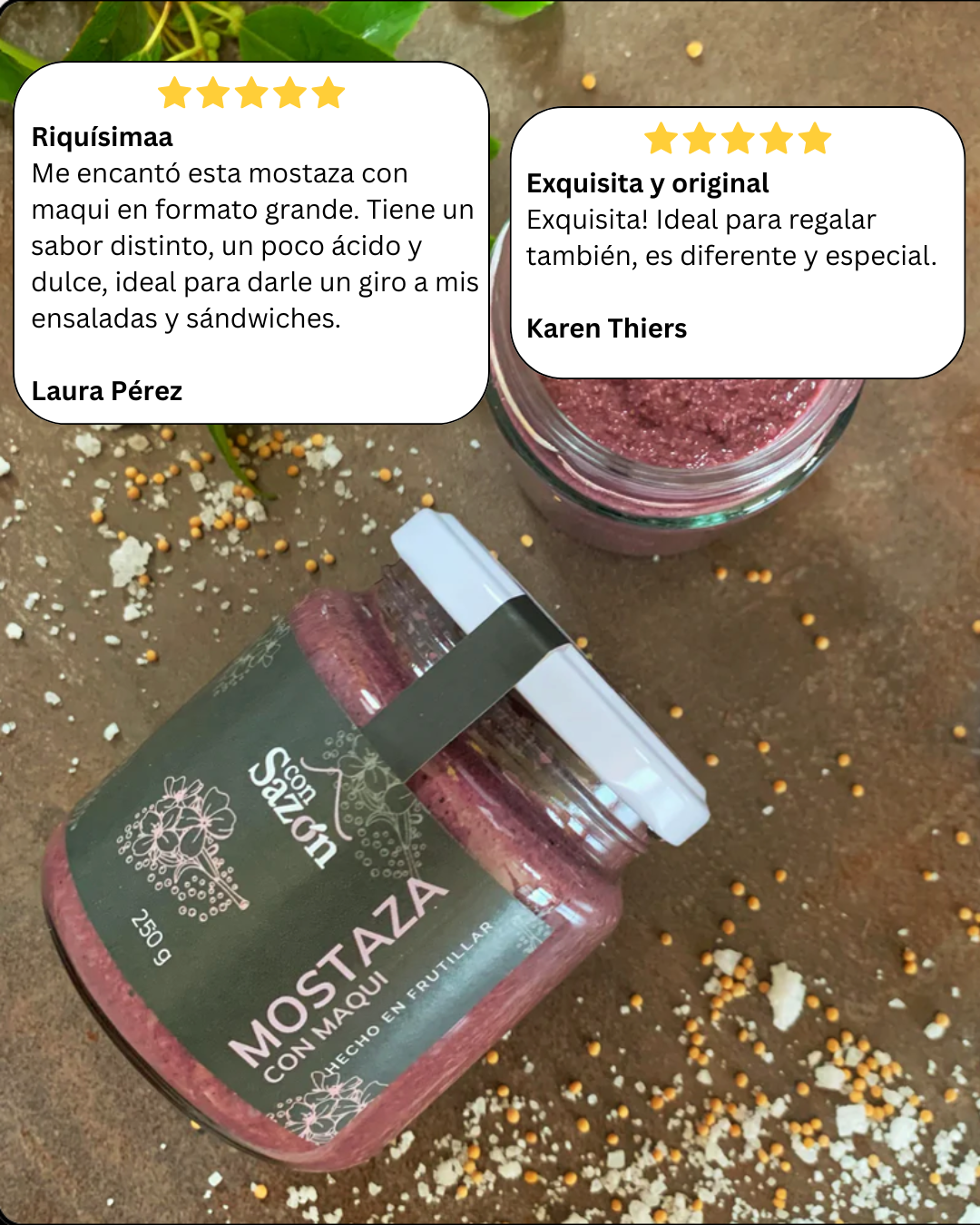 Mostaza con Maqui 250g