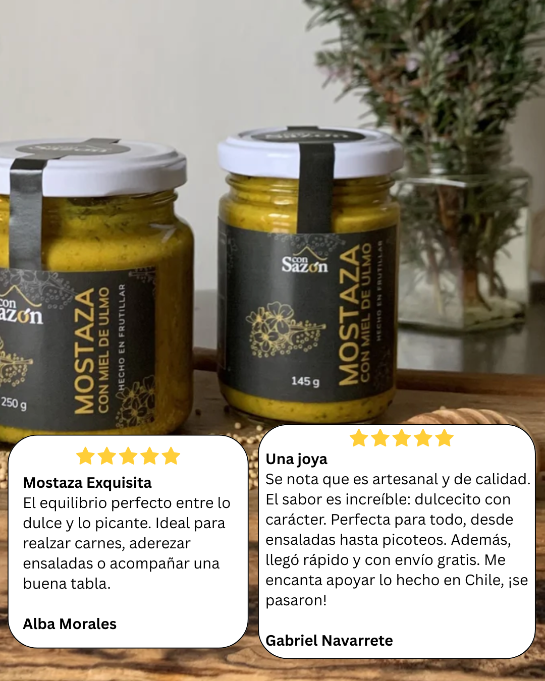 Mostaza con Miel de Ulmo 145g