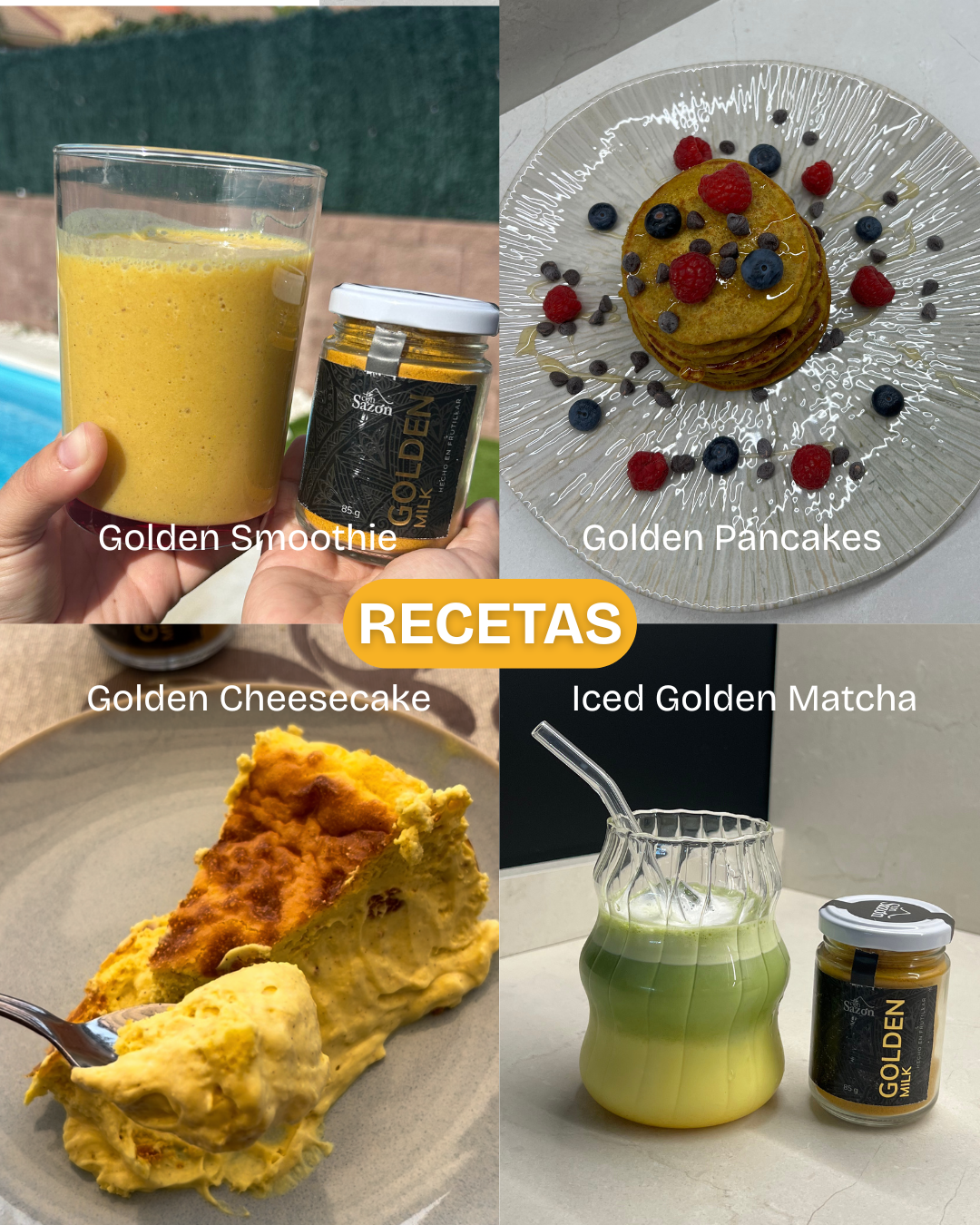 Pack 4 Golden Milk 340g